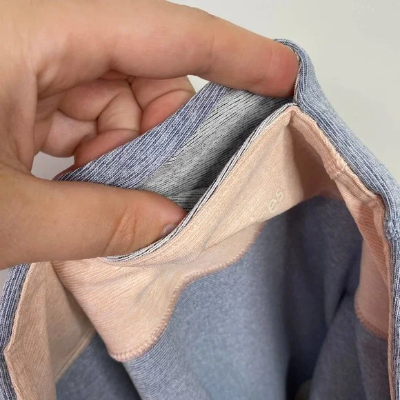 OUTDOOR VOICES springs 7/8 tri-color blue pink activewear leggings M - Picture 6 of 6